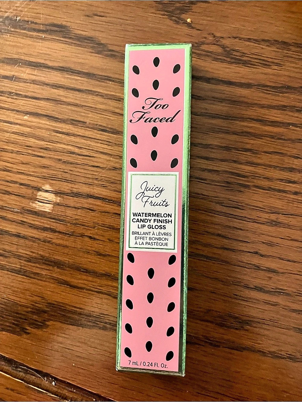Too Faced Juicy Fruits Watermelon Candy Finish Lip Gloss Lip Gloss